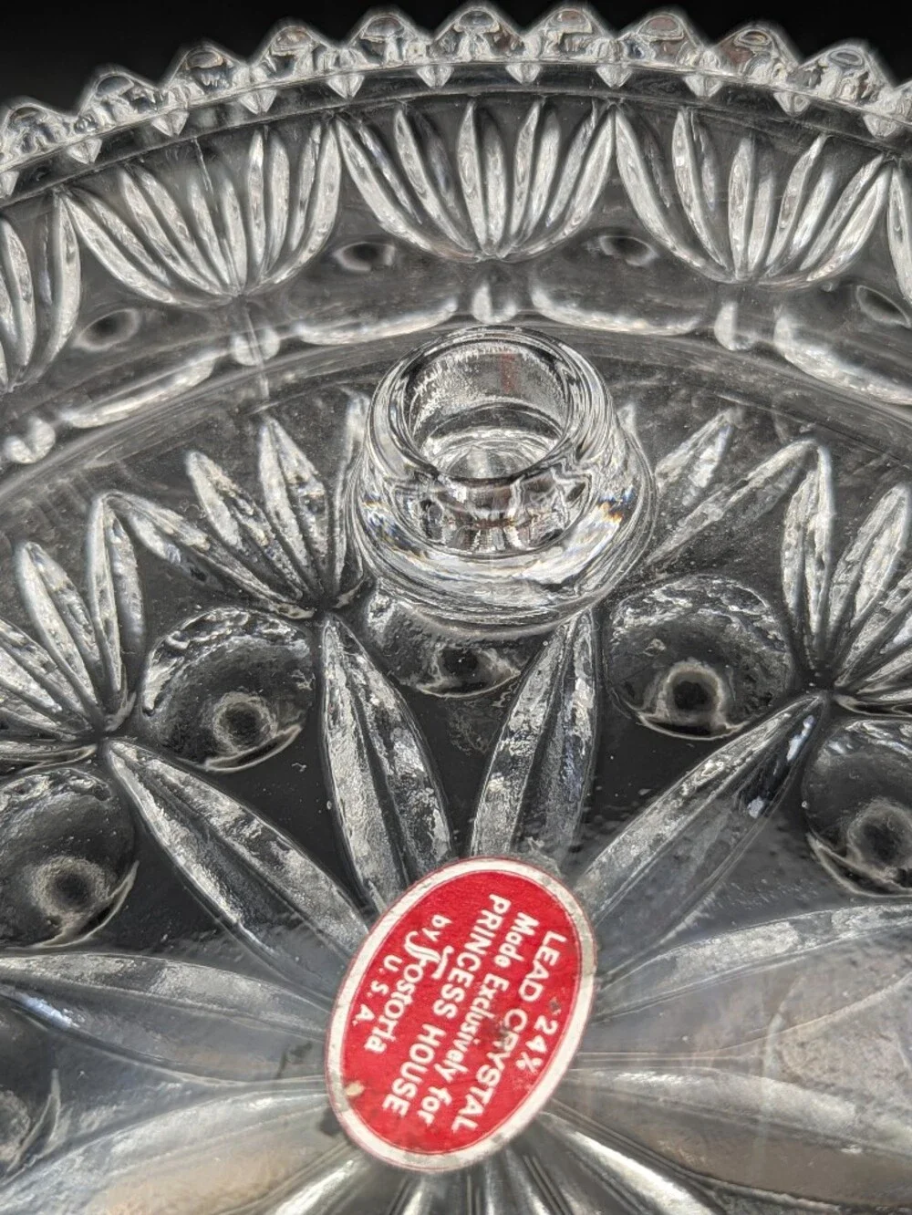 Princess House by Fostoria Crystal Candle Holder